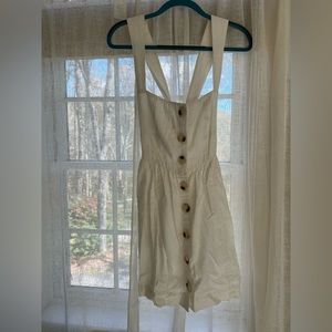 Free people white linen dress